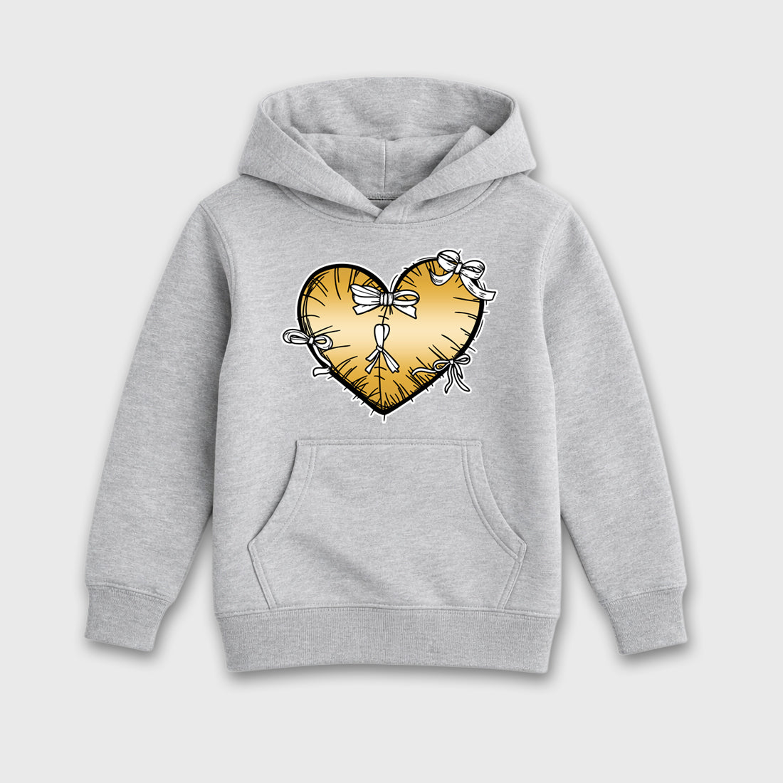 Sneaker match tees – Sneaker Tees To Match Air Jordan 11 Mother's Day Shoes – Heart With Ribbons Kids T-Shirt Heather Grey 2