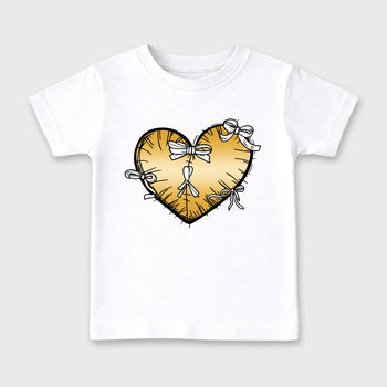 Sneaker match tees – Sneaker Tees To Match Air Jordan 11 Mother's Day Shoes – Heart With Ribbons Kids T-Shirt White 2