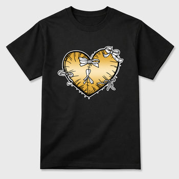 Sneaker match tees – Sneaker Tees To Match Air Jordan 11 Mother's Day Shoes – Heart With Ribbons Tee Black 2