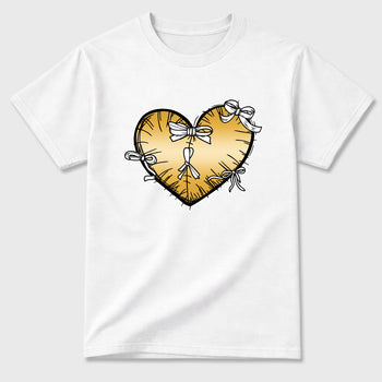 Sneaker match tees – Sneaker Tees To Match Air Jordan 11 Mother's Day Shoes – Heart With Ribbons Tee White 2