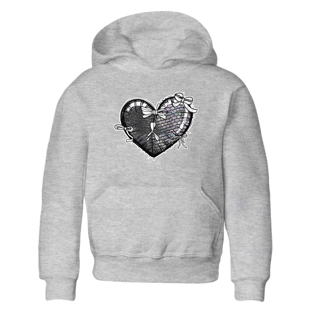 11s Year Of The Snake shirts to match jordans  Heart With Ribbons shirts to match jordans Air Jordan 11 Retro Low Year Of The Snake match shoes to clothes SNRT Sneaker Tees Youth Baby Heather Grey 2 tee