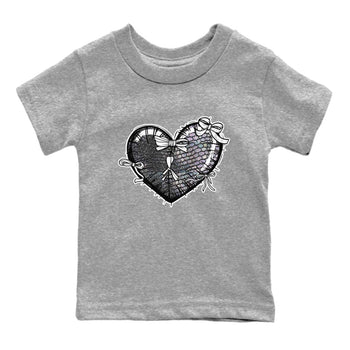 11s Year Of The Snake shirts to match jordans  Heart With Ribbons shirts to match jordans Air Jordan 11 Retro Low Year Of The Snake match shoes to clothes SNRT Sneaker Tees Youth Baby Heather Grey 2 tee