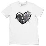 11s Year Of The Snake shirts to match jordans  Heart With Ribbons shirts to match jordans Air Jordan 11 Retro Low Year Of The Snake match shoes to clothes SNRT Sneaker Tees unisex cotton White 2 shirts