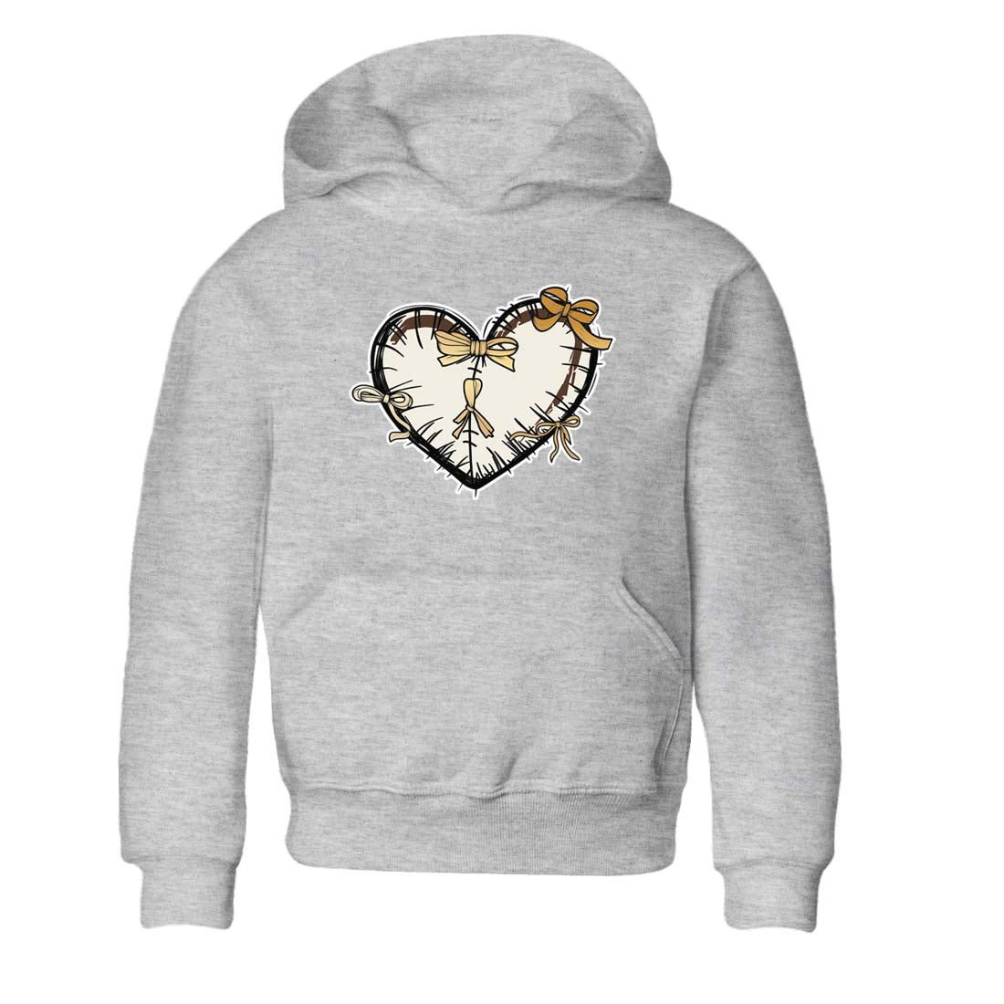 5s Golden Ticket shirts to match jordans  Heart With Ribbons shirts to match jordans Air Jordan 5 Golden Ticket match shoes to clothes SNRT Sneaker Tees Youth Baby Heather Grey 2 tee