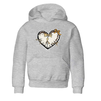 5s Golden Ticket shirts to match jordans  Heart With Ribbons shirts to match jordans Air Jordan 5 Golden Ticket match shoes to clothes SNRT Sneaker Tees Youth Baby Heather Grey 2 tee