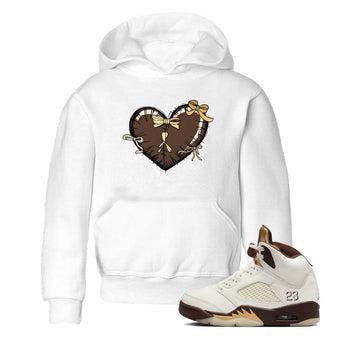 5s Golden Ticket shirts to match jordans  Heart With Ribbons shirts to match jordans Air Jordan 5 Golden Ticket match shoes to clothes SNRT Sneaker Tees Youth Baby White 1 tee