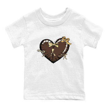 5s Golden Ticket shirts to match jordans  Heart With Ribbons shirts to match jordans Air Jordan 5 Golden Ticket match shoes to clothes SNRT Sneaker Tees Youth Baby White 2 tee