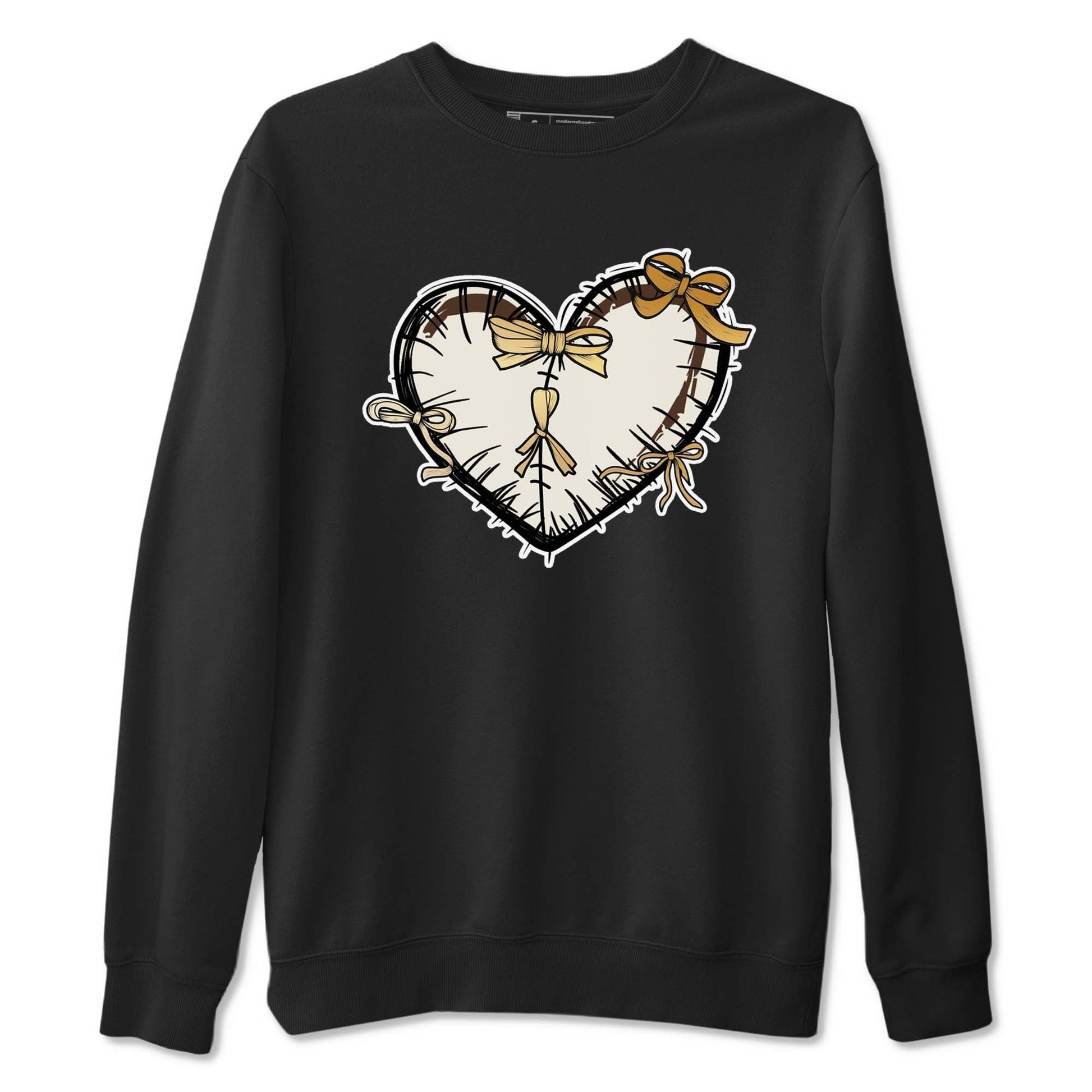 5s Golden Ticket shirts to match jordans  Heart With Ribbons shirts to match jordans Air Jordan 5 Golden Ticket match shoes to clothes SNRT Sneaker Tees unisex cotton Black 2 shirts