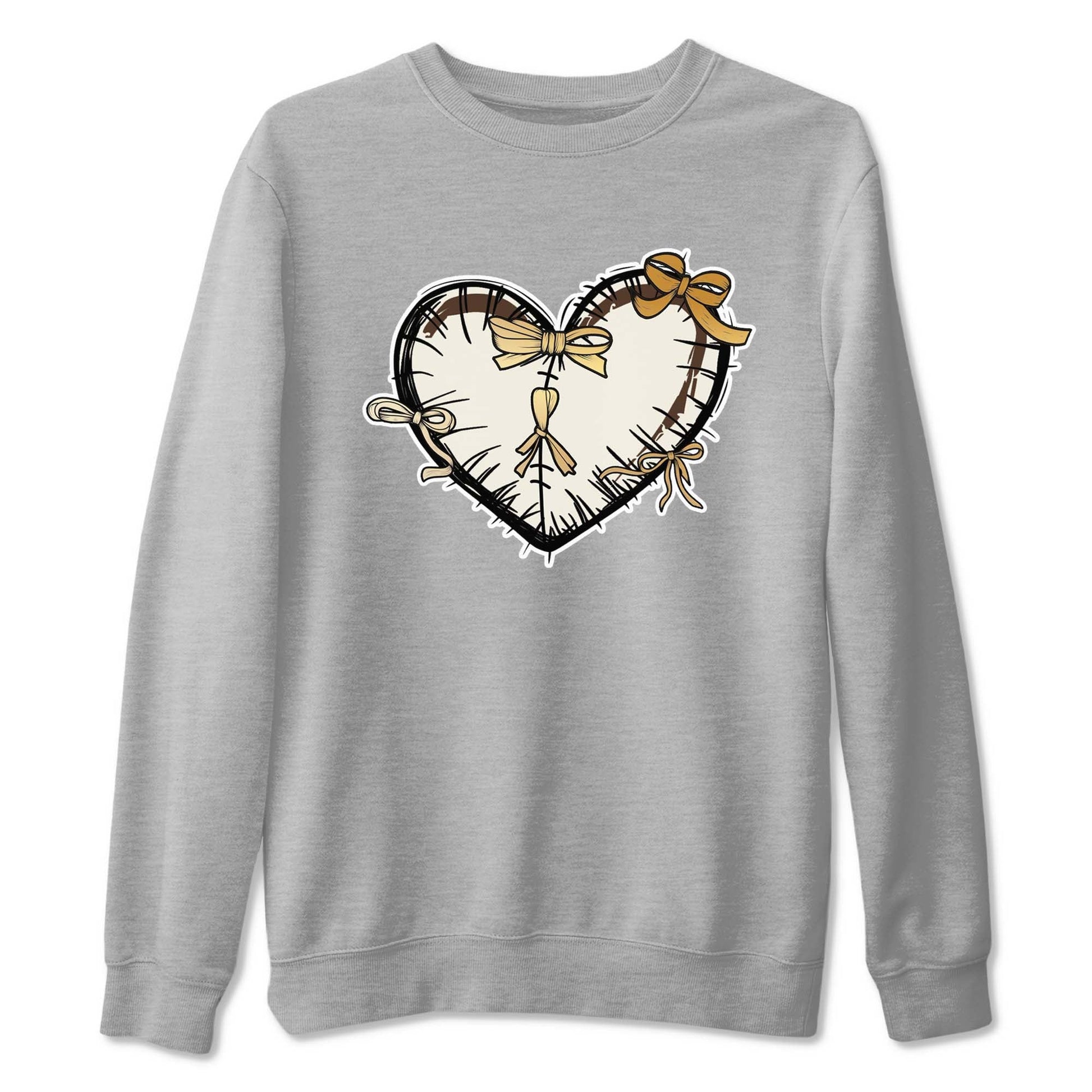 5s Golden Ticket shirts to match jordans  Heart With Ribbons shirts to match jordans Air Jordan 5 Golden Ticket match shoes to clothes SNRT Sneaker Tees unisex cotton Heather Grey 2 shirts