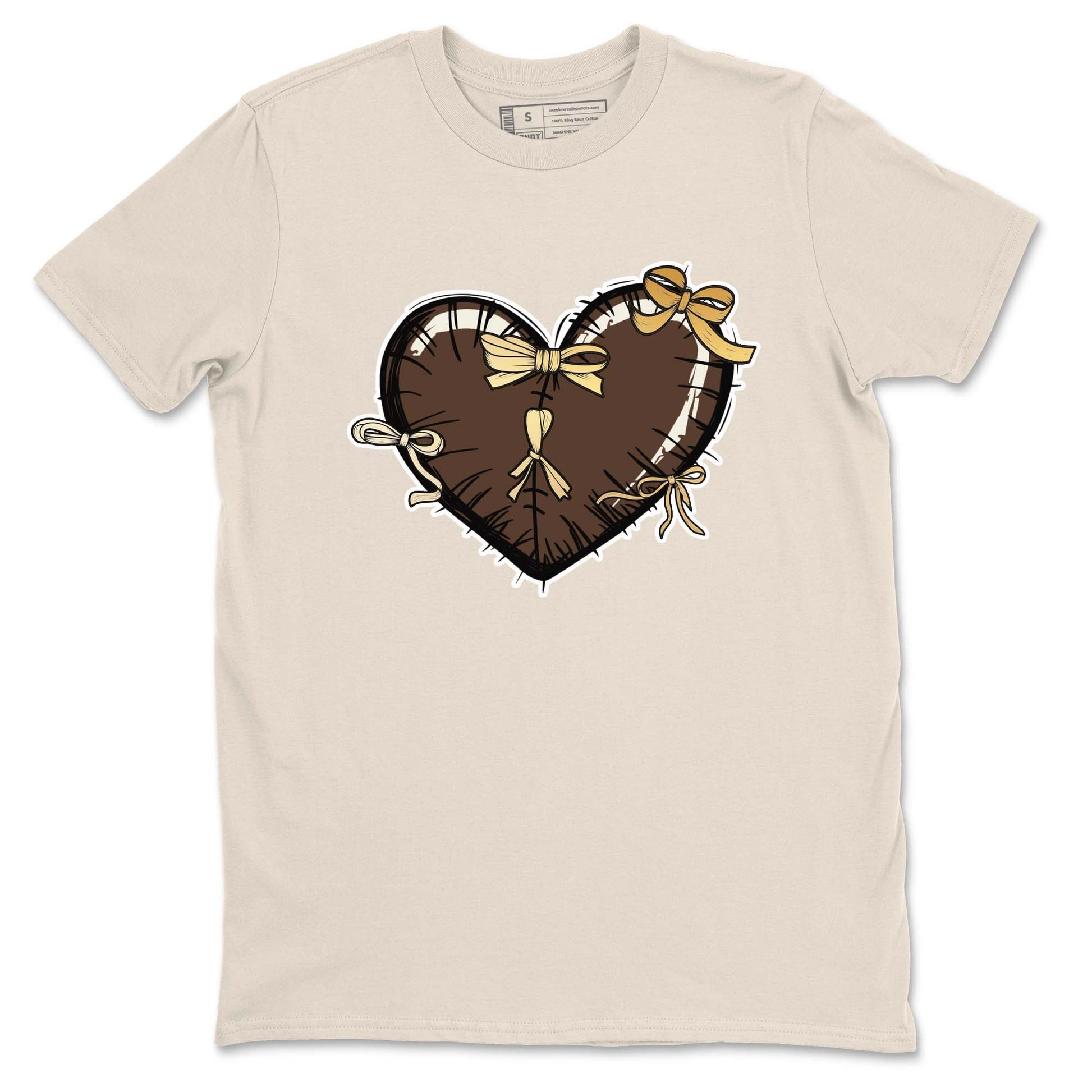 5s Golden Ticket shirts to match jordans  Heart With Ribbons shirts to match jordans Air Jordan 5 Golden Ticket match shoes to clothes SNRT Sneaker Tees unisex cotton Natural 2 shirts
