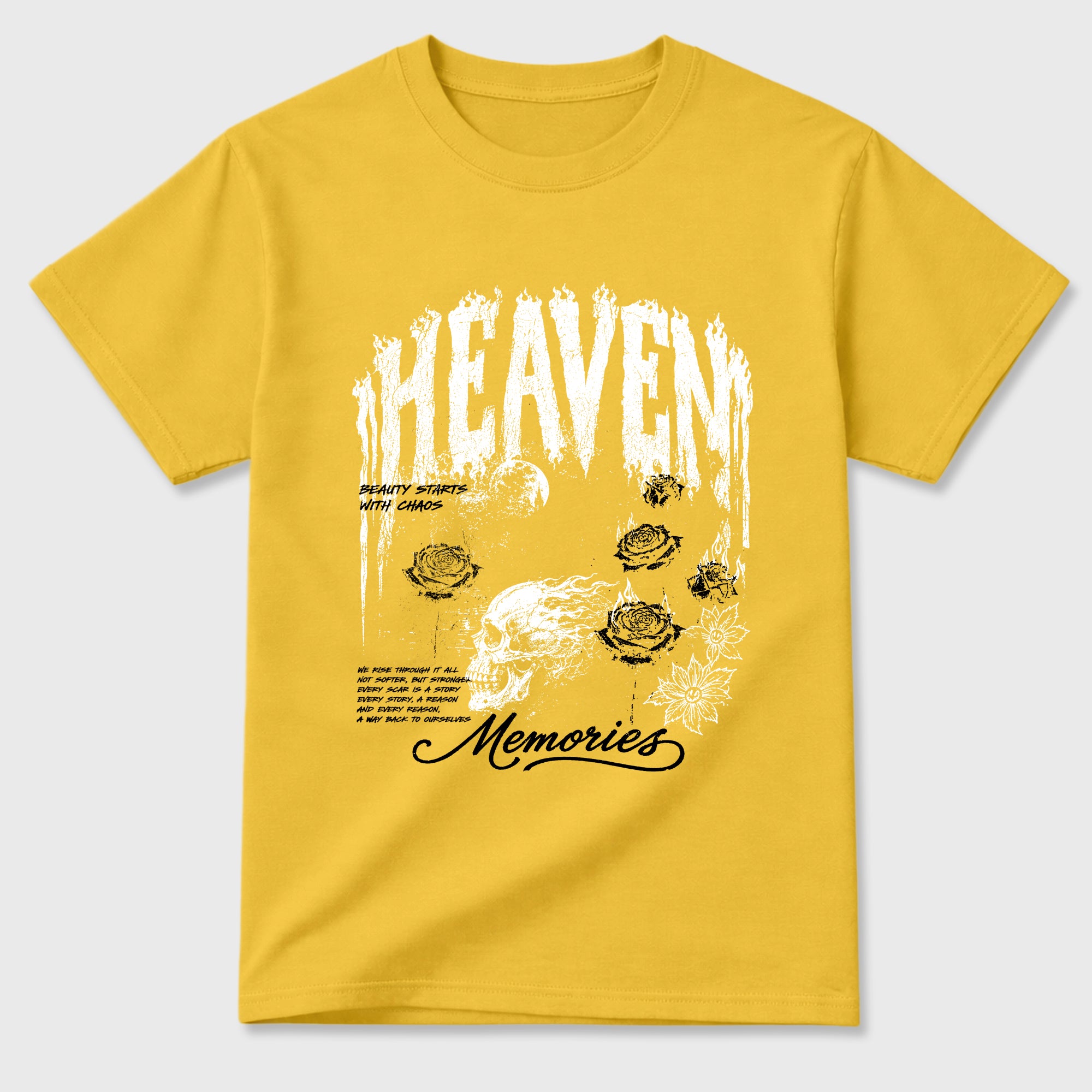 Heaven Memories Graphic T-Shirt featuring original streetwear artwork designed to match the Air Jordan 4 Tour Yellow. Daisy 2 Graphic T-Shirt.