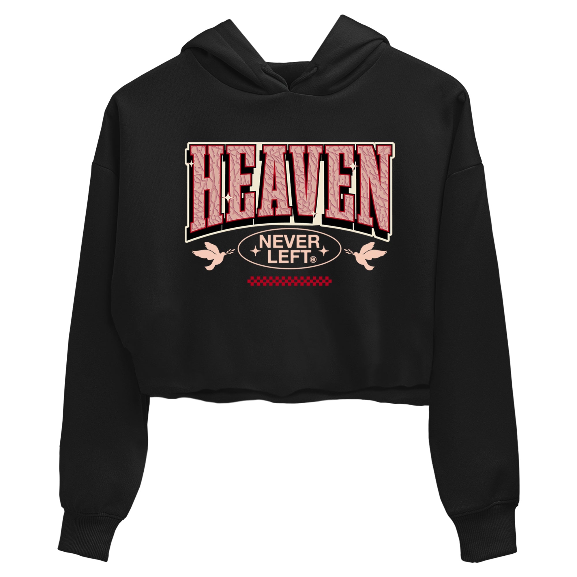 3s Valentines Day shirts to match jordans Heaven Never Left best t shirts to wear with jordans Air Jordan 3 Valentines Day match shoes to clothes SNRT Sneaker Tees unisex cotton Black 2 crop tee