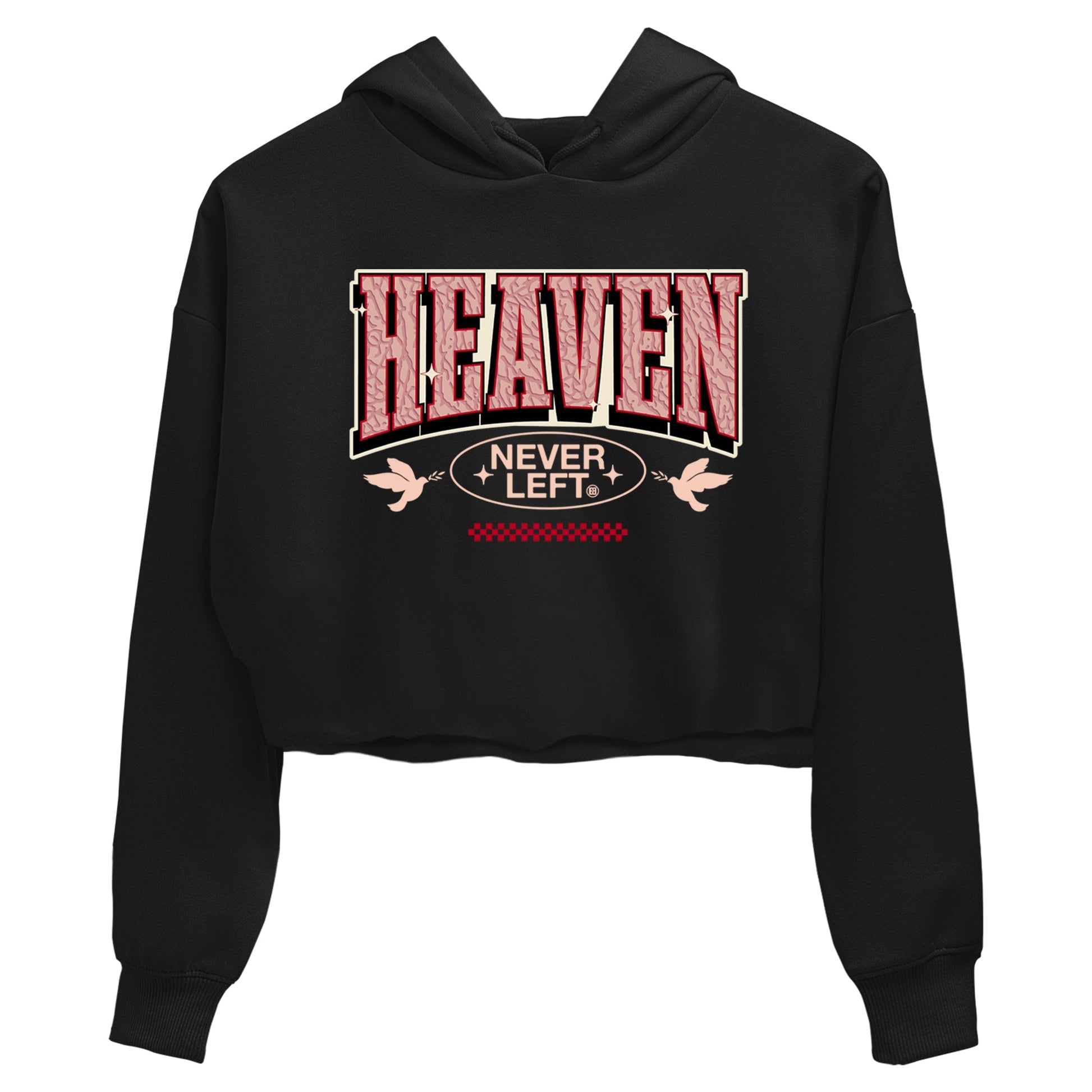 3s Valentines Day shirts to match jordans Heaven Never Left best t shirts to wear with jordans Air Jordan 3 Valentines Day match shoes to clothes SNRT Sneaker Tees unisex cotton Black 2 crop tee