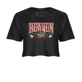 3s Valentines Day shirts to match jordans Heaven Never Left best t shirts to wear with jordans Air Jordan 3 Valentines Day match shoes to clothes SNRT Sneaker Tees unisex cotton Black 2 crop tee