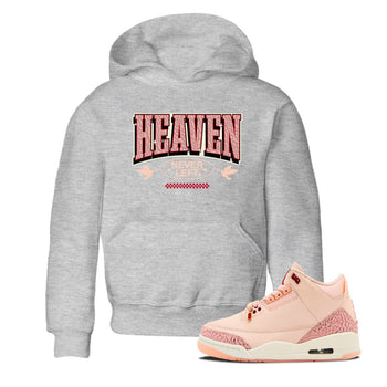 3s Valentines Day shirts to match jordans Heaven Never Left best t shirts to wear with jordans Air Jordan 3 Valentines Day match shoes to clothes SNRT Sneaker Tees Youth Baby Heather Grey 1 tee