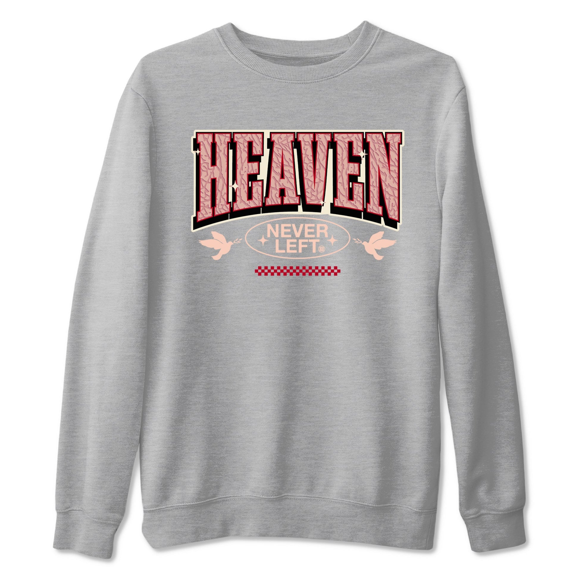3s Valentines Day shirts to match jordans Heaven Never Left best t shirts to wear with jordans Air Jordan 3 Valentines Day match shoes to clothes SNRT Sneaker Tees unisex cotton Heather Grey 2 shirts