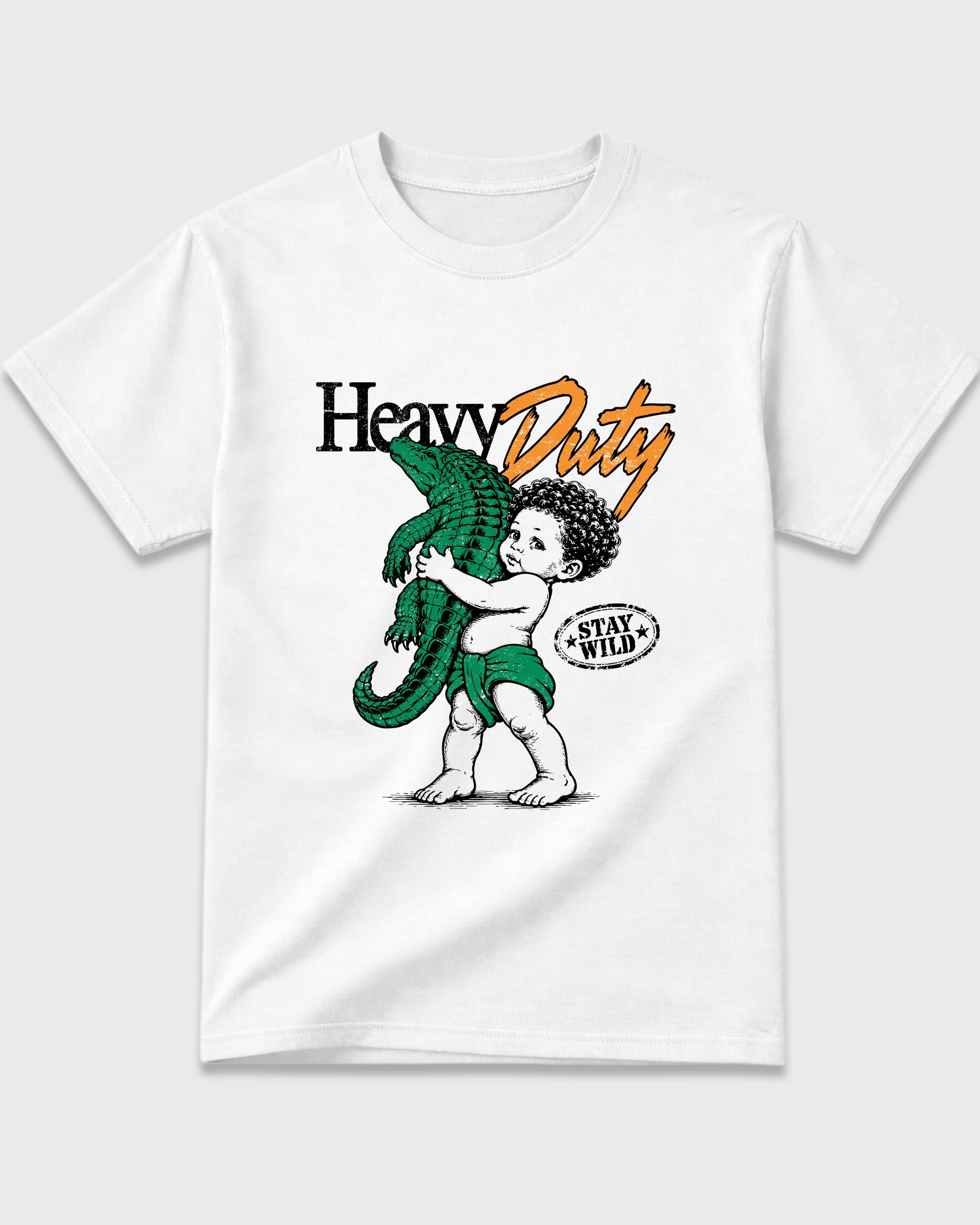Heavy Duty Graphic T-Shirt featuring original streetwear artwork designed to match the Air Jordan 11 Green Screen. White 2 Graphic T-Shirt.
