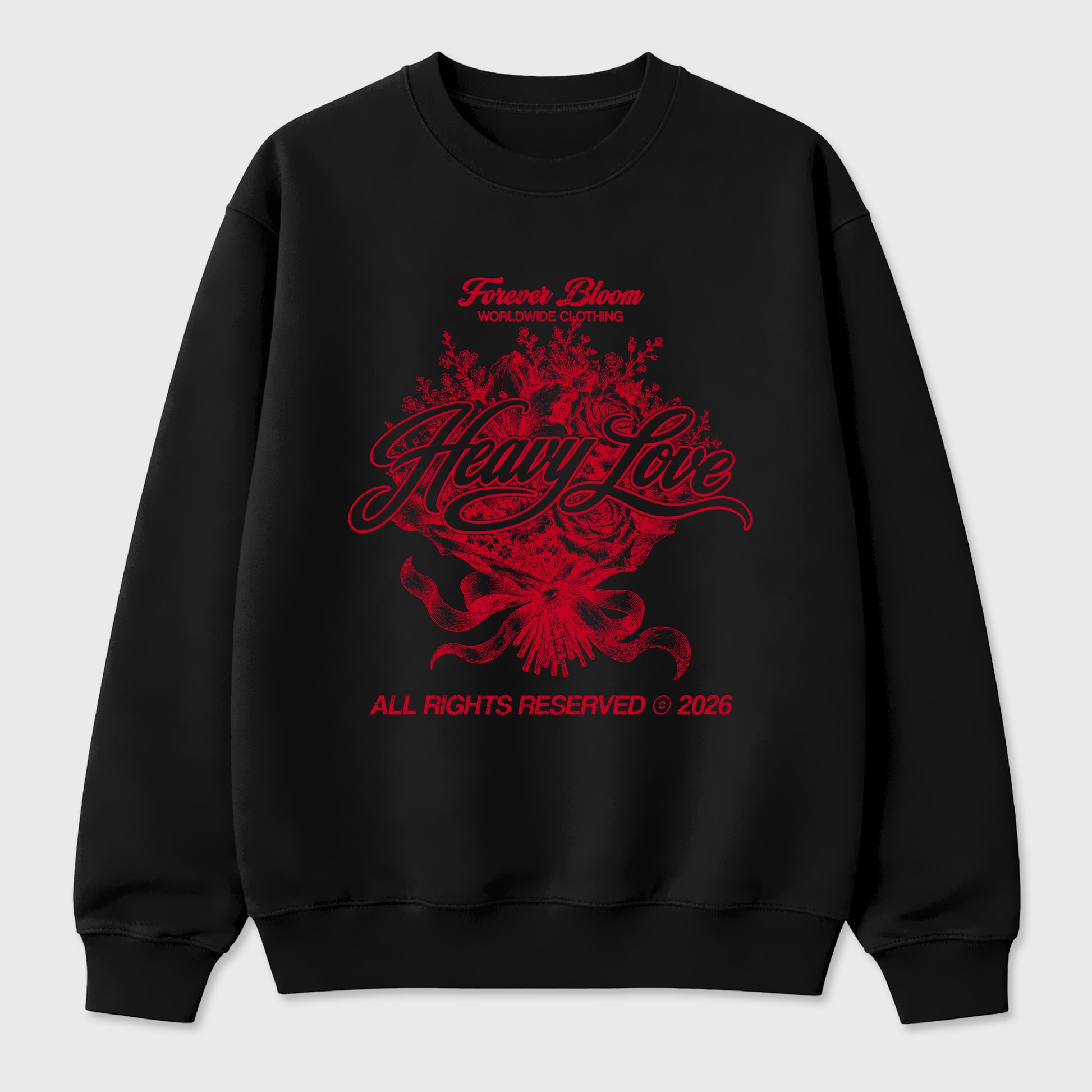 Sneaker match tees – Sneaker Tees To Match Air Jordan 12 Bloodline Shoes – Heavy Love Tee Black 2