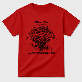 Sneaker match tees – Sneaker Tees To Match Air Jordan 12 Bloodline Shoes – Heavy Love Tee Red 2