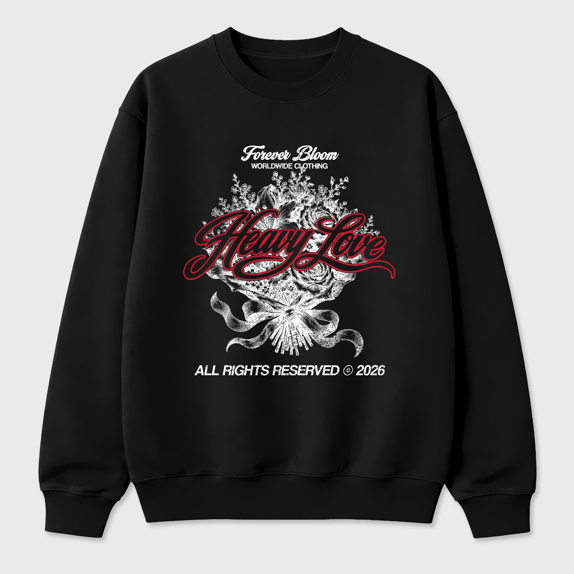Heavy Love Graphic T-Shirt featuring original streetwear artwork designed to match the Air Max 95 Reverse Solar Red. Black 2 Graphic Tee.