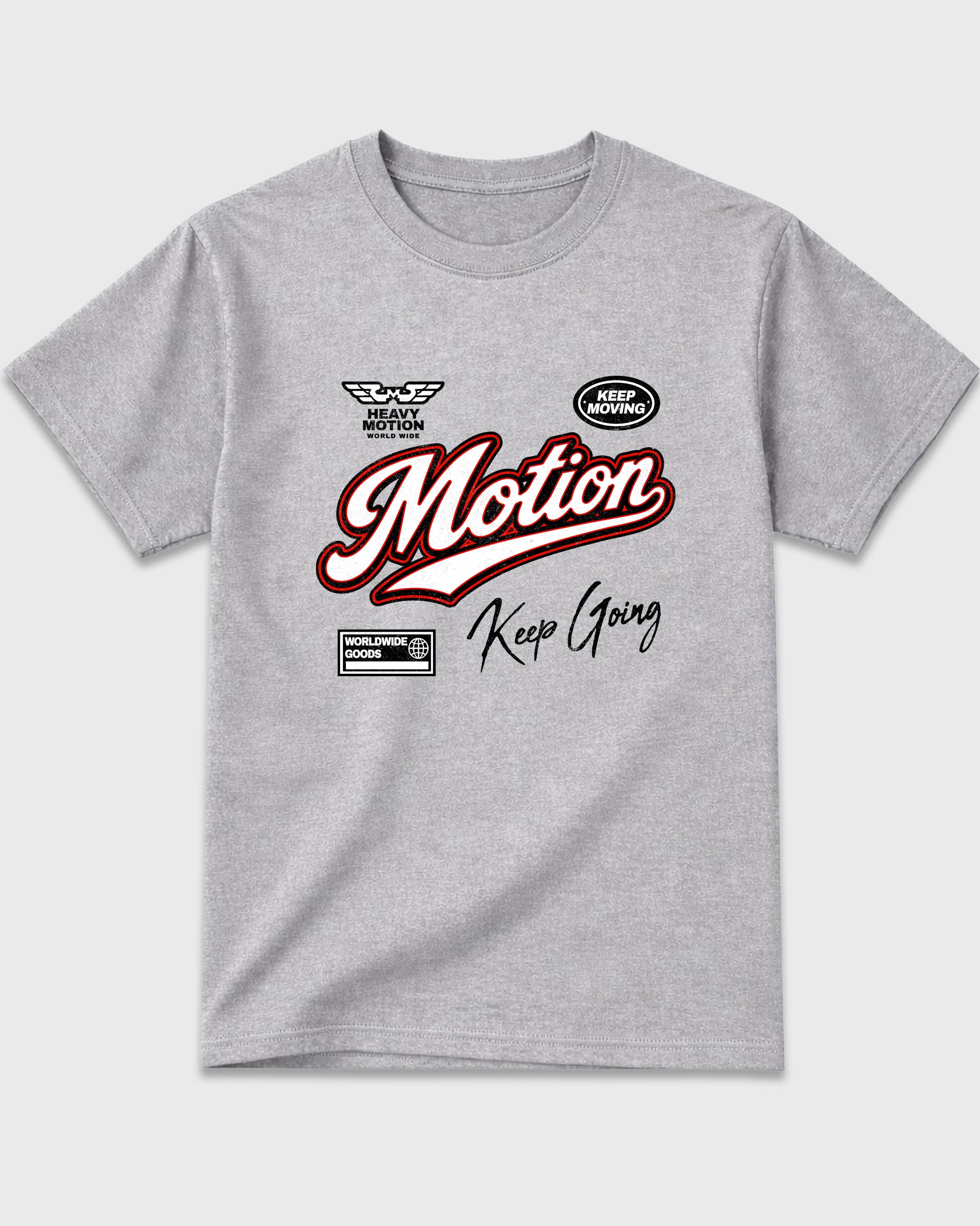 Heavy Motion Graphic T-Shirt featuring original streetwear artwork designed to match the Air Jordan 6 White Infrared. Heather Grey 2 Graphic T-Shirt.