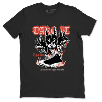 Air Jordan 13 Dune Red shirts to match jordans Hell Hounds sneaker match tees AJ13 Dune Red Sneaker Shirts SNRT Sneaker Tees streetwear brand Black 2 unisex cotton tee