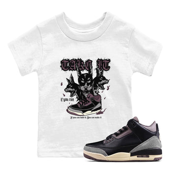 3s A Ma Maniere x Black shirts to match jordans Hell Hounds sneaker match tees Air Jordan 3 A Ma Maniere x Black SNRT Sneaker Tees streetwear brand Baby and Youth White 1 cotton tee