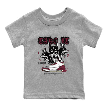 AJ3 A Ma Maniere x Burgundy Crush shirts to match jordans Hell Hounds sneaker match tees A Ma Maniére x Air Jordan 3 "Burgundy Crush" SNRT Sneaker Tees streetwear brand Baby and Youth Heather Grey 2 cotton tee