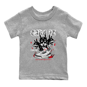3s Cement Grey shirts to match jordans Hell Hounds sneaker match tees Air Jordan 3 Cement Grey SNRT Sneaker Tees streetwear brand Baby and Youth Heather Grey 2 cotton tee