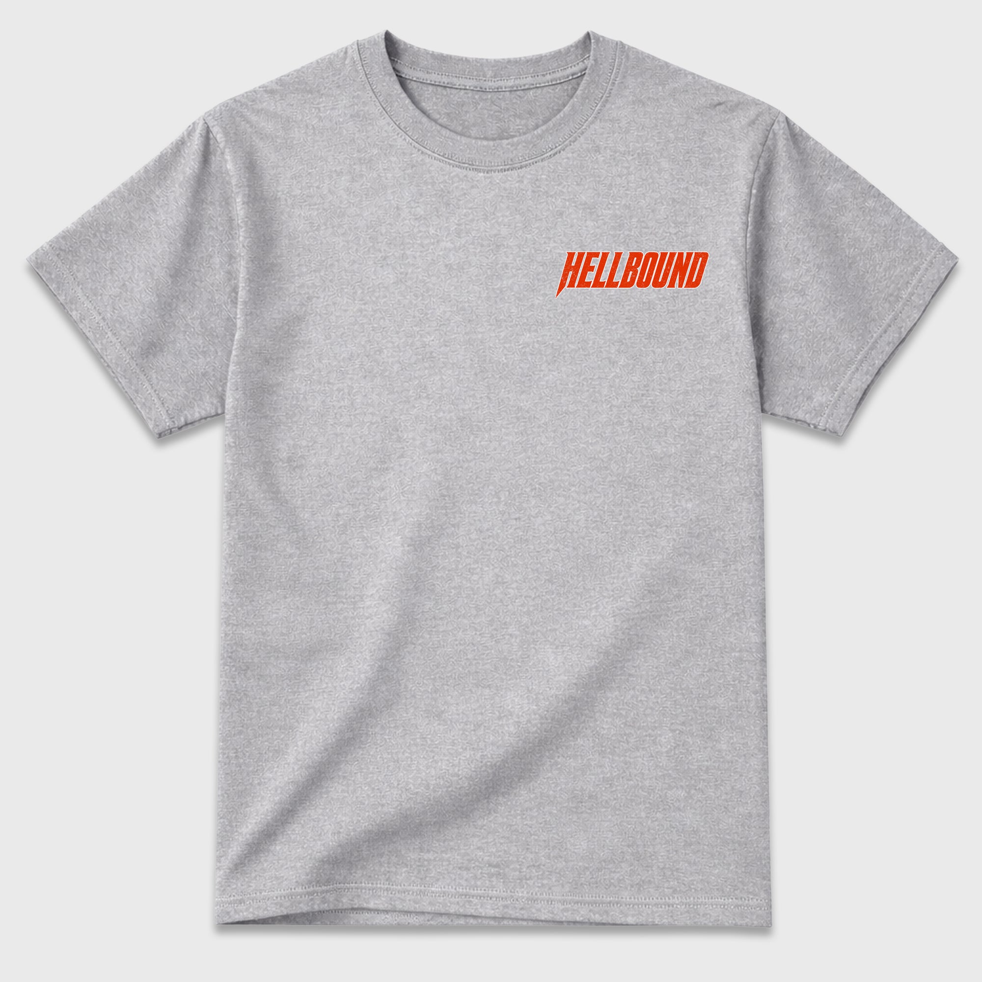 Hellbound Graphic T-Shirt featuring original streetwear artwork designed to match the. Heather Grey Graphic T-Shirt.