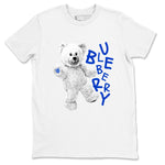 12s Blueberry shirts to match jordans Hello Bear sneaker match tees Air Jordan 12 Blueberry SNRT Sneaker Tees streetwear brand White 2 unisex cotton tee