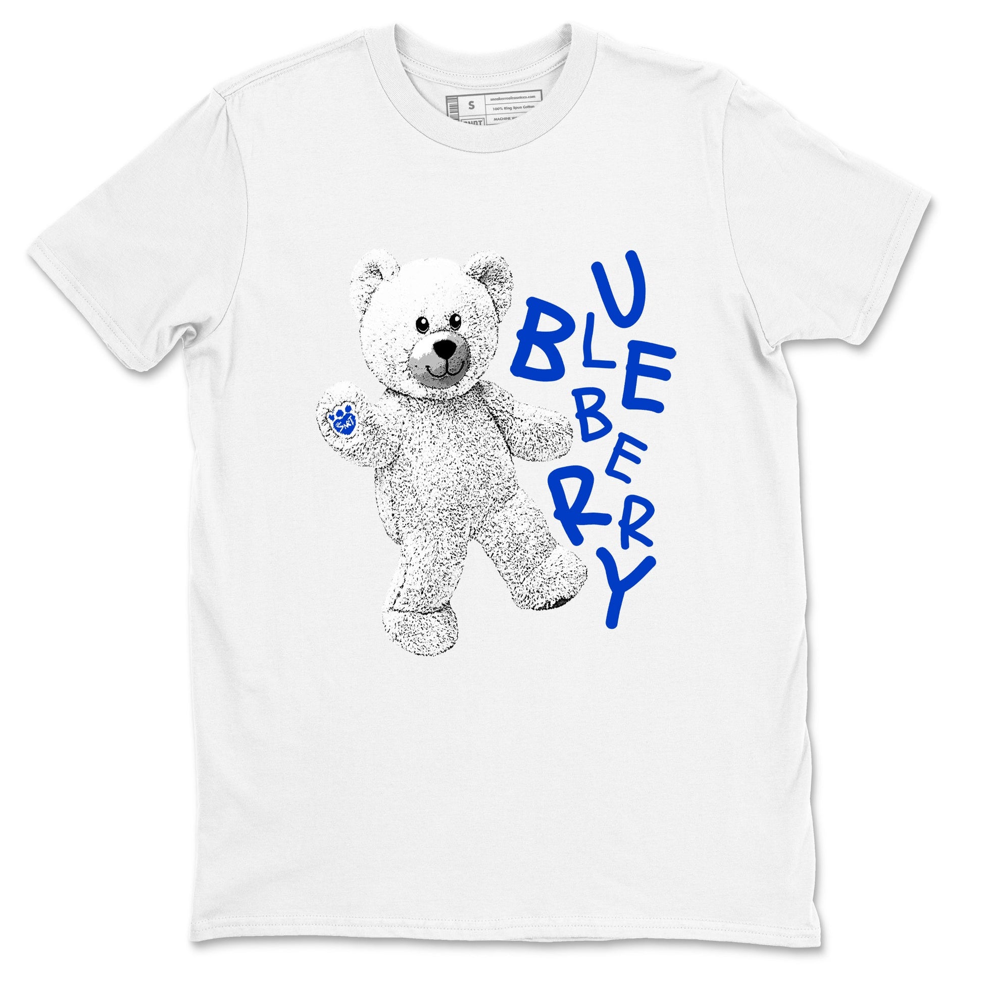 12s Blueberry shirts to match jordans Hello Bear sneaker match tees Air Jordan 12 Blueberry SNRT Sneaker Tees streetwear brand White 2 unisex cotton tee