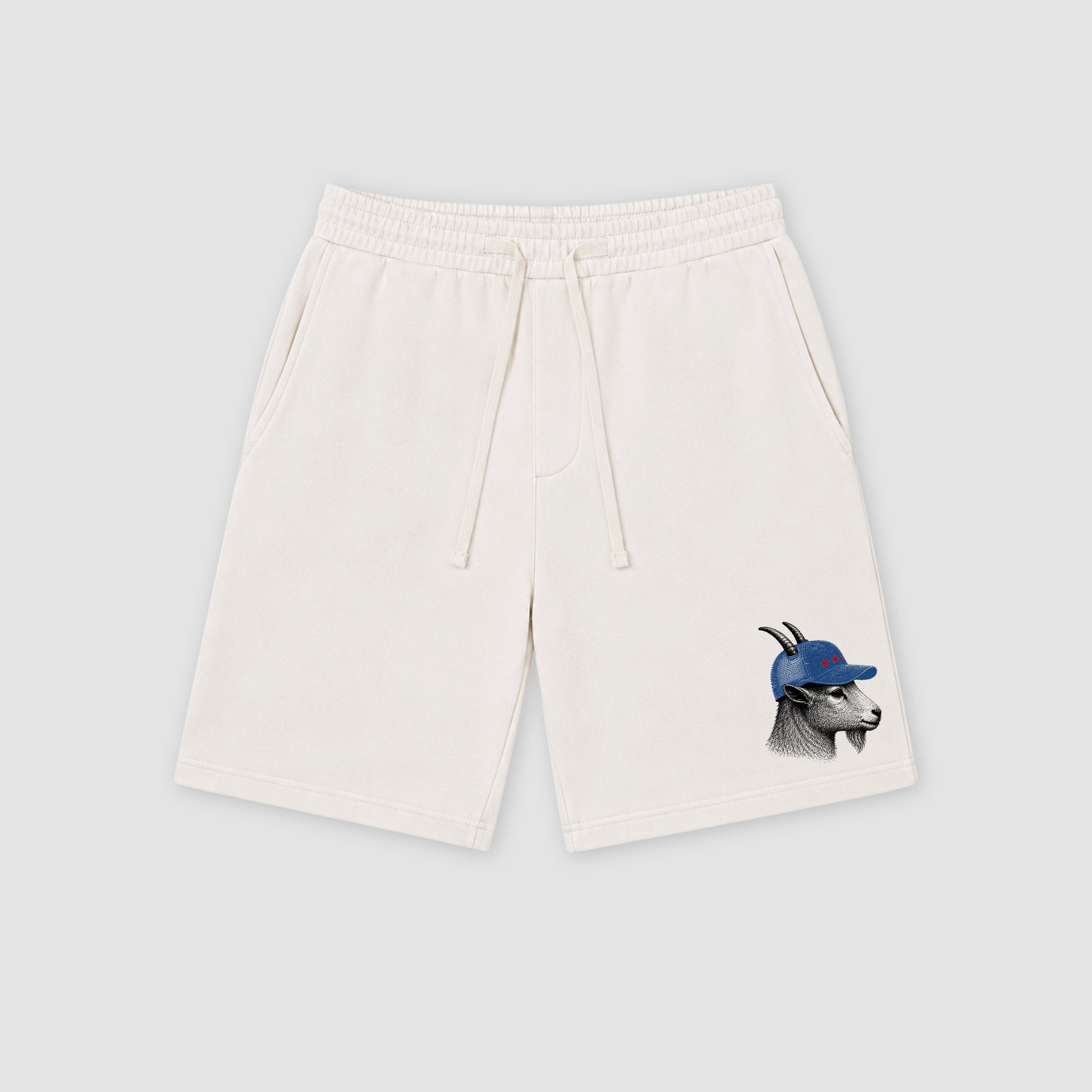 The Heritage Goat Face graphic fleece shorts deliver a relaxed streetwear look with premium fleece comfort and bold graphic details, designed to match the Air Jordan 3 True Blue and complete your sneaker rotation.
