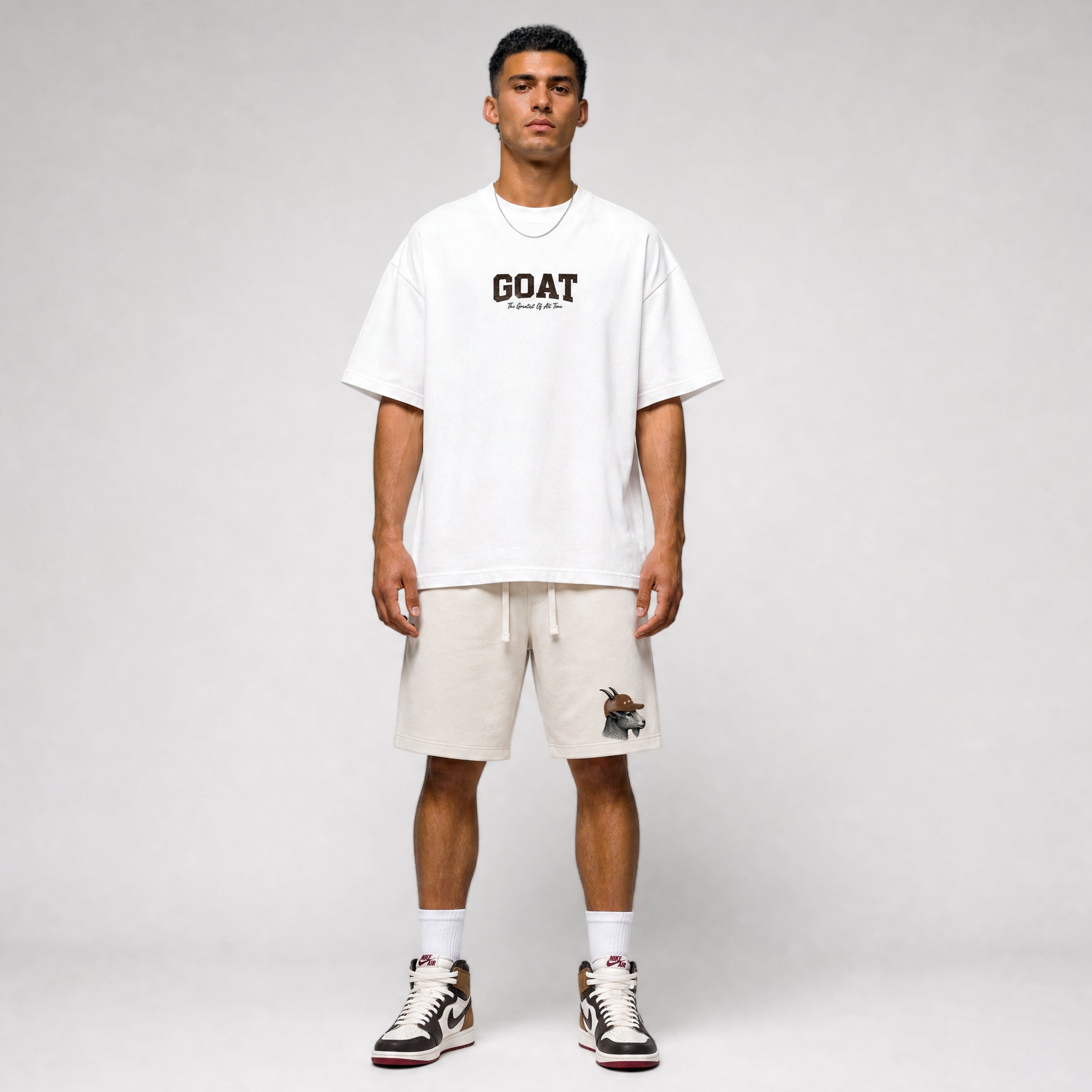 Heritage Goat Face Premium Fleece Shorts - SNRT Sneaker T-shirts