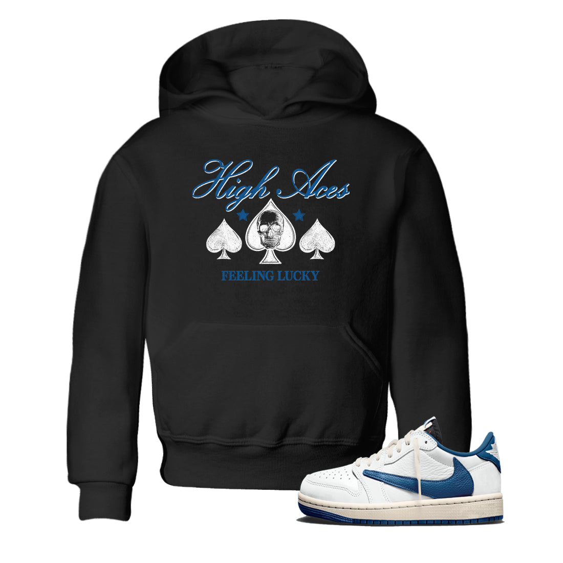 Sneaker match tees  Sneaker Tees To Match Air Jordan 1 Travis Scott Fragment Shoes  High Aces Kids T-Shirt Black 1