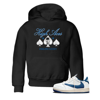 Sneaker match tees  Sneaker Tees To Match Air Jordan 1 Travis Scott Fragment Shoes  High Aces Kids T-Shirt Black 1