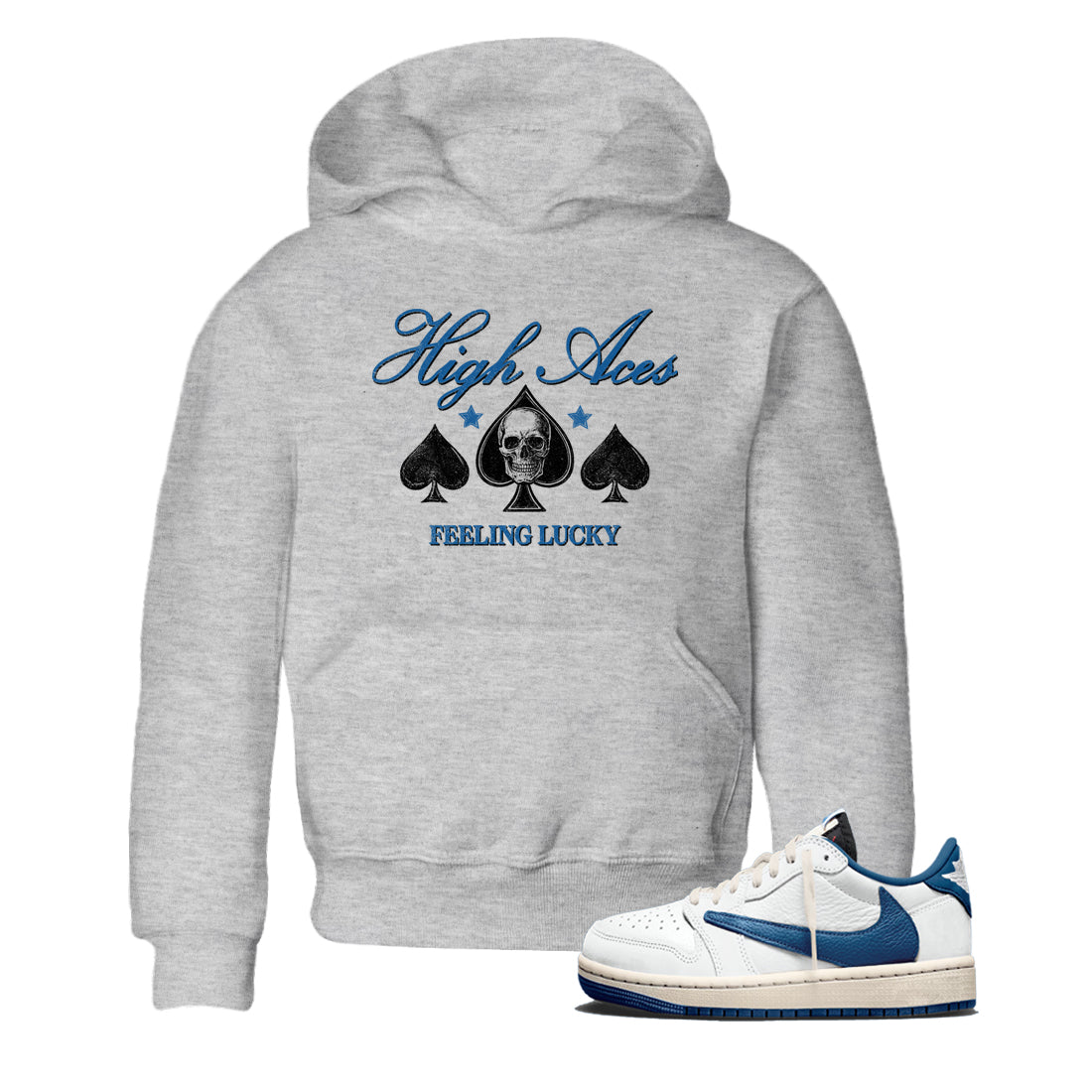 Sneaker match tees  Sneaker Tees To Match Air Jordan 1 Travis Scott Fragment Shoes  High Aces Kids T-Shirt Heather Grey 1