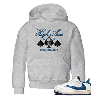 Sneaker match tees  Sneaker Tees To Match Air Jordan 1 Travis Scott Fragment Shoes  High Aces Kids T-Shirt Heather Grey 1