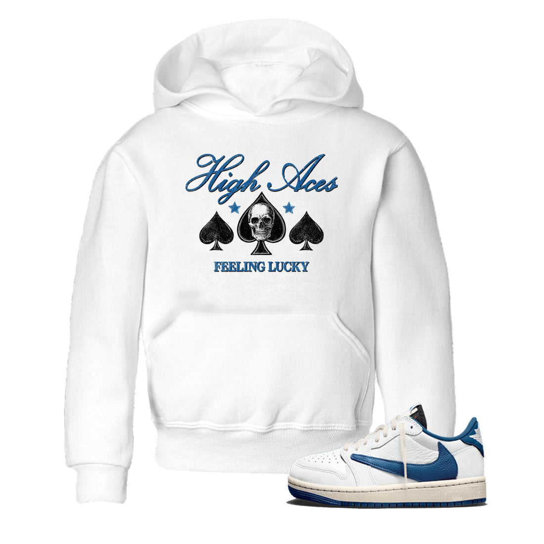 Sneaker match tees  Sneaker Tees To Match Air Jordan 1 Travis Scott Fragment Shoes  High Aces Kids T-Shirt White 1