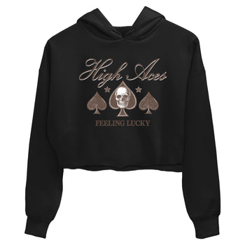 Sneaker match tees – Sneaker Tees To Match Air Jordan 4 Cave Stone Shoes – High Aces Crop T-Shirt Black 2