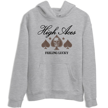 Sneaker match tees – Sneaker Tees To Match Air Jordan 4 Cave Stone Shoes – High Aces Tee Heather Grey 2