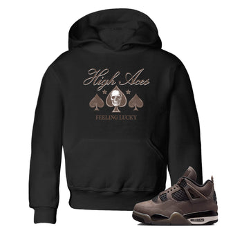 Sneaker match tees – Sneaker Tees To Match Air Jordan 4 Cave Stone Shoes – High Aces Kids T-Shirt Black 1