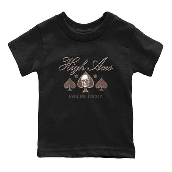 Sneaker match tees – Sneaker Tees To Match Air Jordan 4 Cave Stone Shoes – High Aces Kids T-Shirt Black 2