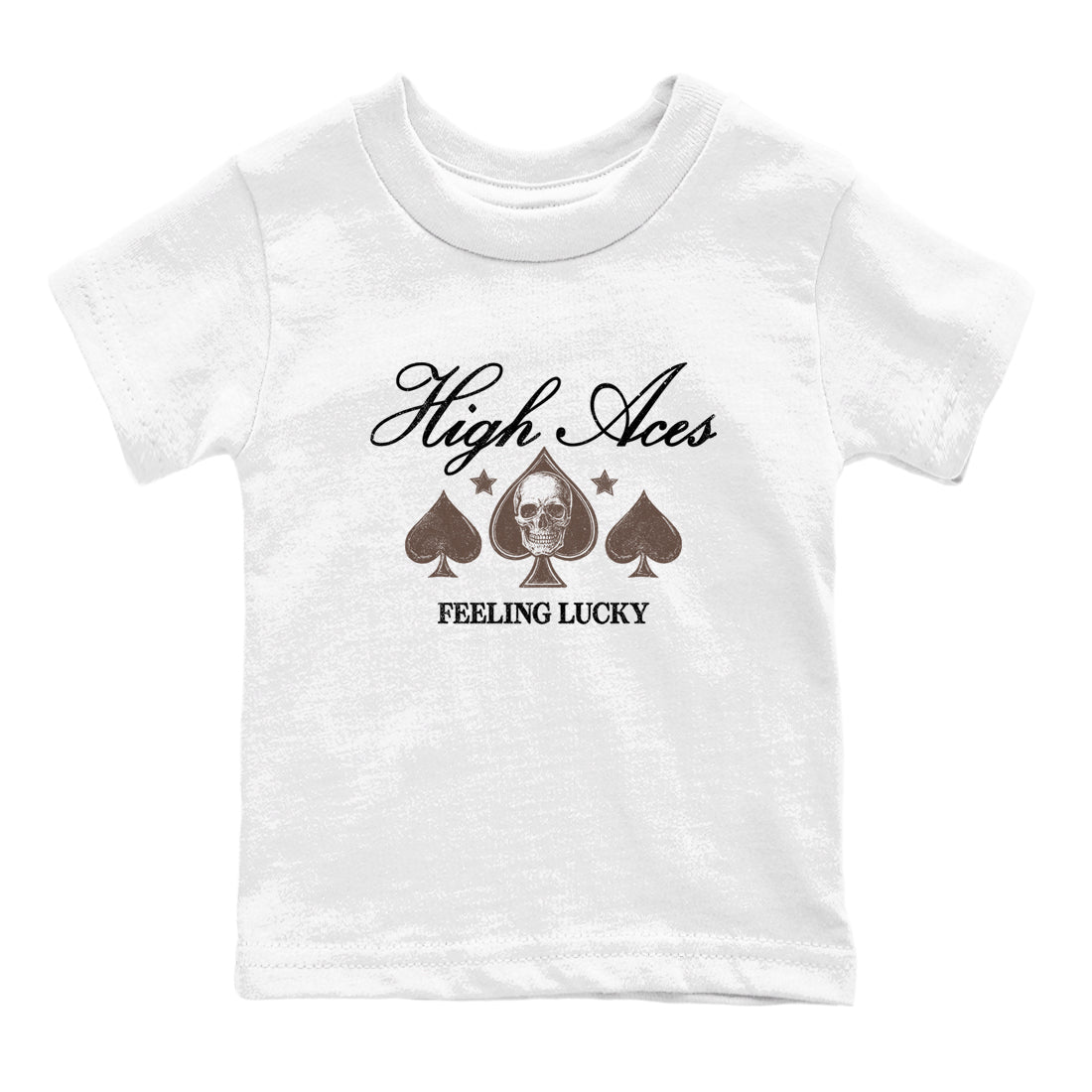 Sneaker match tees – Sneaker Tees To Match Air Jordan 4 Cave Stone Shoes – High Aces Kids T-Shirt White 2