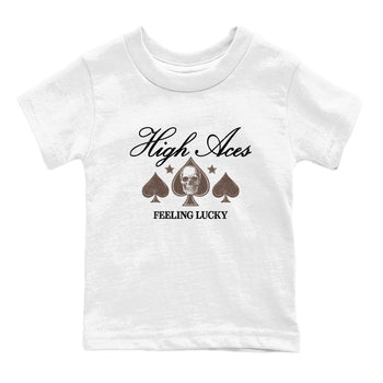 Sneaker match tees – Sneaker Tees To Match Air Jordan 4 Cave Stone Shoes – High Aces Kids T-Shirt White 2