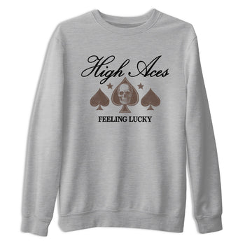 Sneaker match tees – Sneaker Tees To Match Air Jordan 4 Cave Stone Shoes – High Aces Tee Heather Grey 2