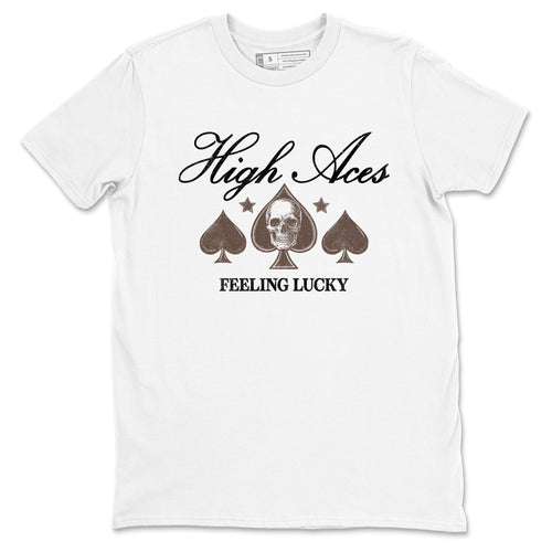 Sneaker match tees – Sneaker Tees To Match Air Jordan 4 Cave Stone Shoes – High Aces Tee White 2