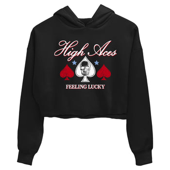 Sneaker match tees – Sneaker Tees To Match Air Jordan 5 Fire Red Shoes – High Aces Crop T-Shirt Black 2