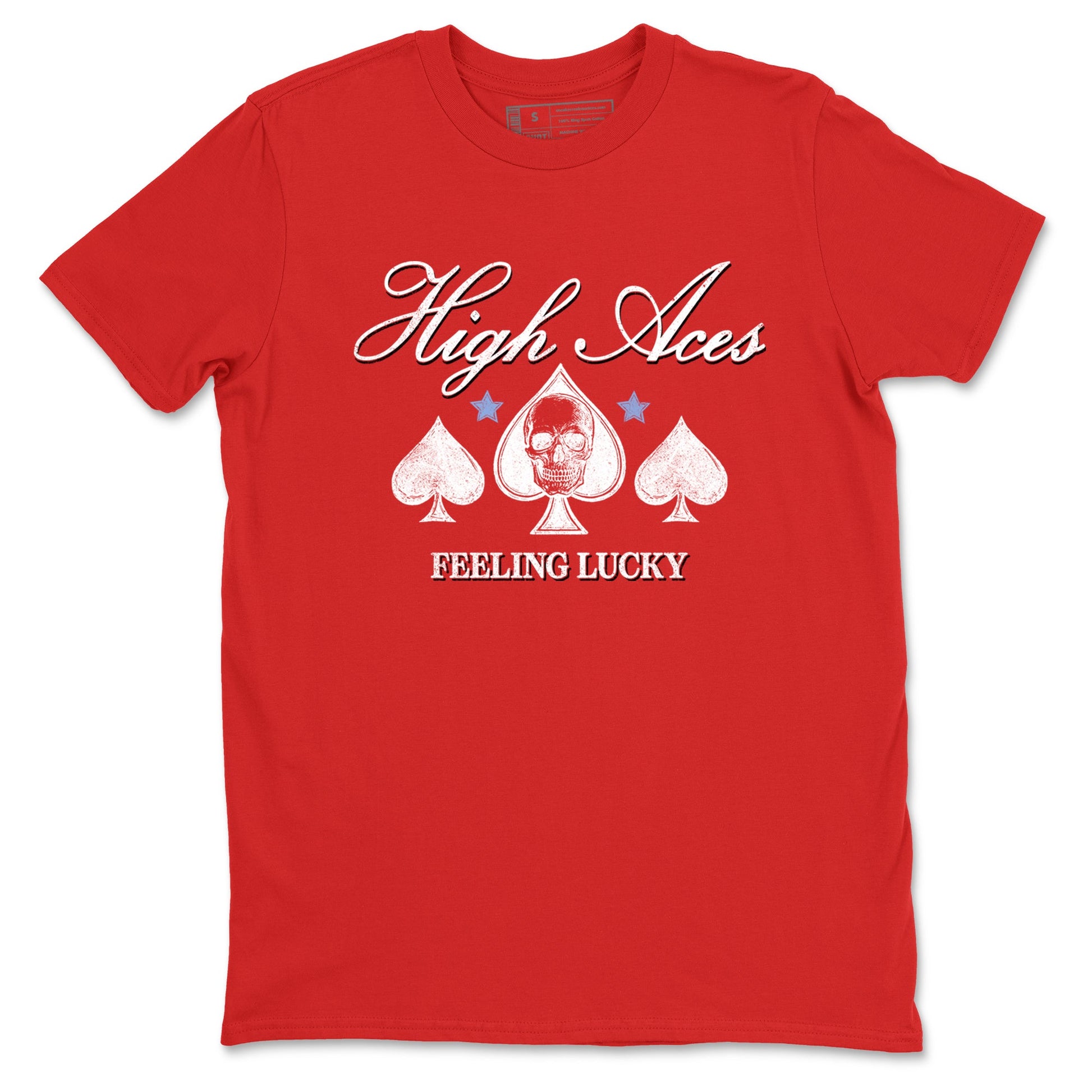 Sneaker match tees – Sneaker Tees To Match Air Jordan 5 Fire Red Shoes – High Aces Tee Red 2