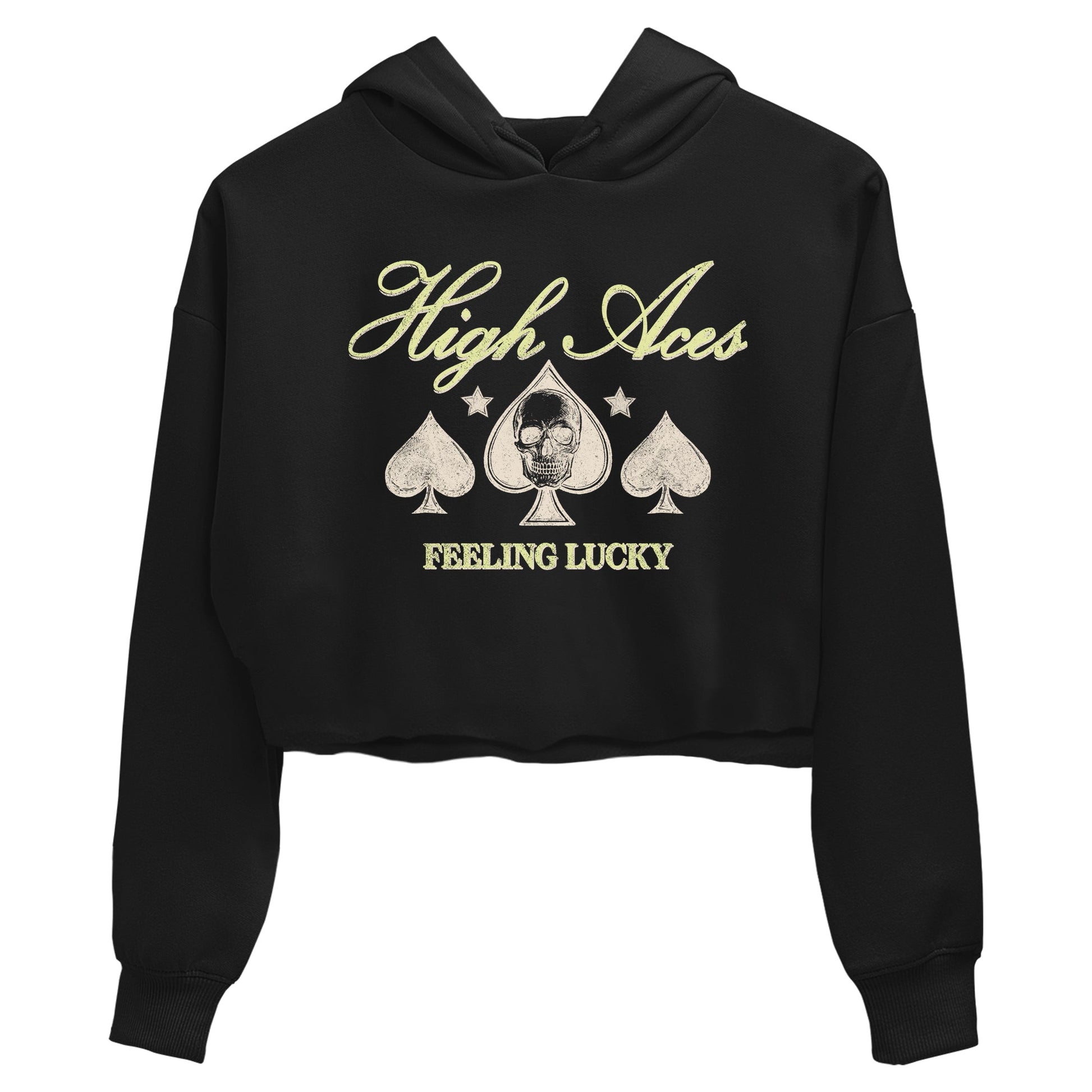 Sneaker match tees – Sneaker Tees To Match Air Jordan 5 Luminous Green Shoes – High Aces Crop T-Shirt Black 2